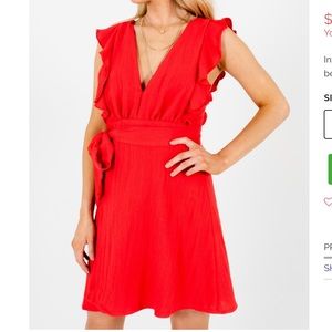 NWT’s DO&BE red dress Sz medium
